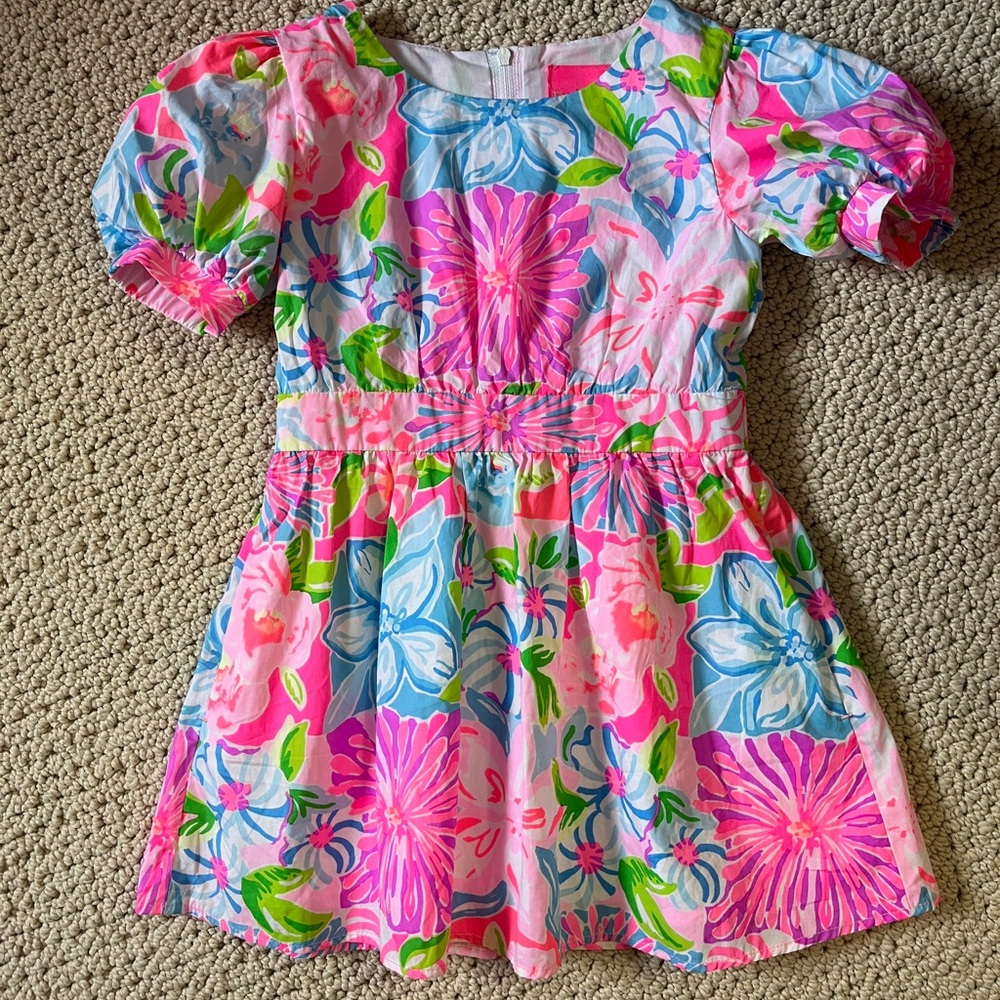 Girls Mildred Dress Lilly Pulitzer Multi Take It From Your Mumsy. Size 3T.